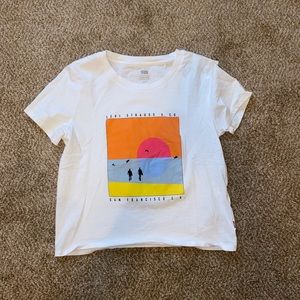 small white levi’s shirt